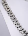 2 Row VVS Moissanite Daimond 14MM 22Inch Cuban - Moissanite Bazaar - moissanitebazaar.com