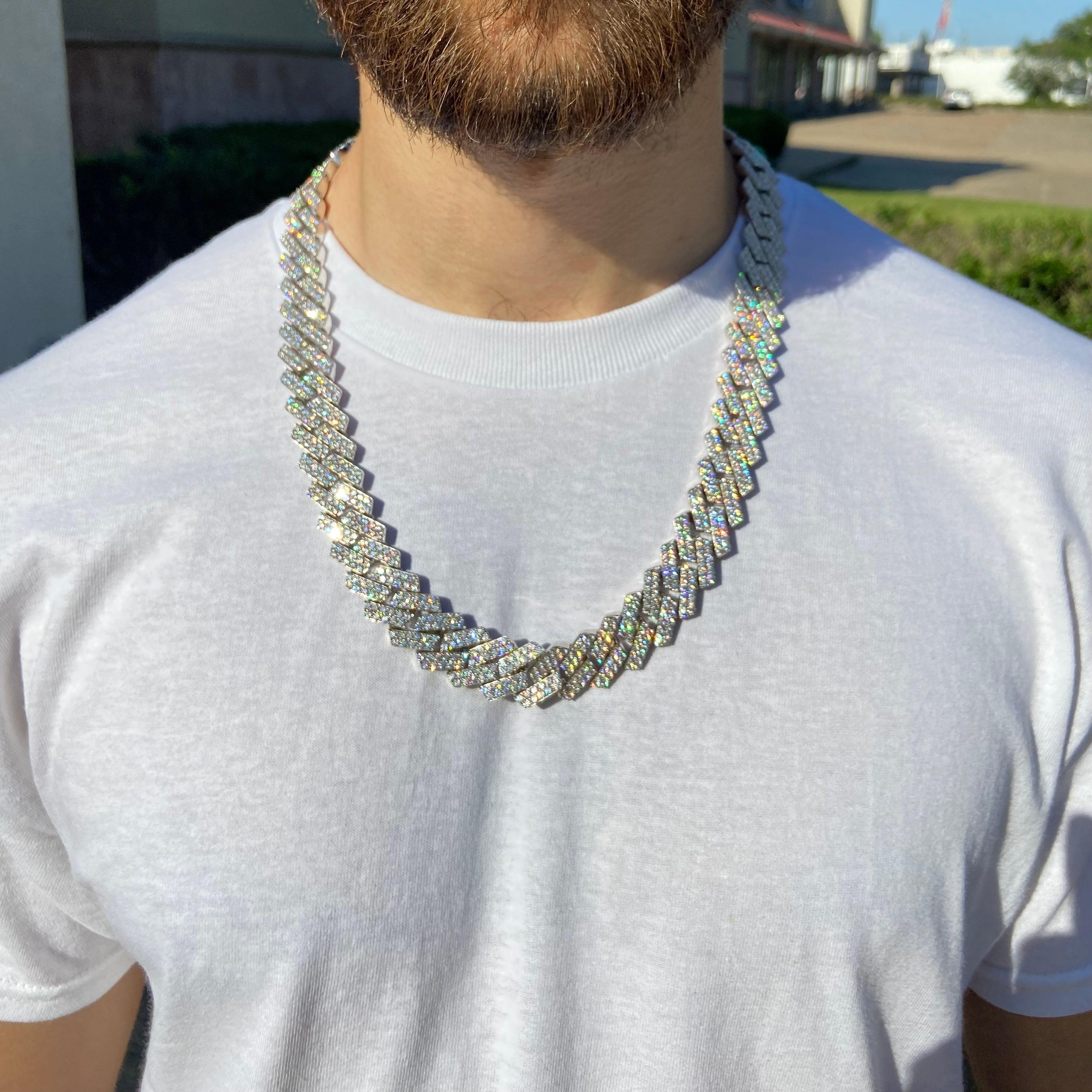 Necklace With Pendant 24 Inch Chain On Man 24