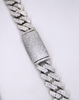 2 Row VVS Moissanite Diamond 12MM 22Inch Cuban - Moissanite Bazaar - moissanitebazaar.com