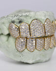 6 on 6 VVS Moissanite Diamond Grillz - Moissanite Bazaar - moissanitebazaar.com