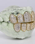 6 on 6 VVS Moissanite Diamond Grillz - Moissanite Bazaar - moissanitebazaar.com