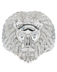 Iced Out Lion VVS Moissanite Diamond Ring - Moissanite Bazaar - moissanitebazaar.com