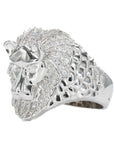 Iced Out Lion VVS Moissanite Diamond Ring - Moissanite Bazaar - moissanitebazaar.com