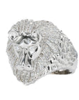 Iced Out Lion VVS Moissanite Diamond Ring - Moissanite Bazaar - moissanitebazaar.com