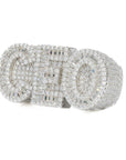 Baguette CEO Iced VVS Moissanite Diamond Ring - Moissanite Bazaar - moissanitebazaar.com