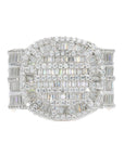 FULL Baguette Iced Square VVS Moissanite Diamond Ring - Moissanite Bazaar - moissanitebazaar.com
