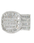 FULL Baguette Iced Square VVS Moissanite Diamond Ring - Moissanite Bazaar - moissanitebazaar.com