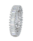 Baguette Eternity VVS Moissanite Diamond Ring - Moissanite Bazaar - moissanitebazaar.com