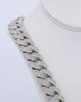 20MM Honeymoon Set VVS Moissanite Cuban Chain 24 Inch