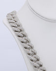 18MM Multi Shape Pointer Set VVS Moissanite Cuban Chain 24 Inch