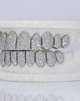 Mosaic/Snow VVS Moissanite Diamond Grillz - Moissanite Bazaar - moissanitebazaar.com