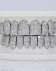 Mosaic/Snow VVS Moissanite Diamond Grillz - Moissanite Bazaar - moissanitebazaar.com