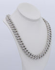 16MM Big Pointer Row VVS Moissanite Cuban Chain 22 Inch