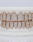 Mosaic/Snow VVS Moissanite Diamond Grillz - Moissanite Bazaar - moissanitebazaar.com
