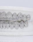 Baguette Hybrid VVS Moissanite Diamond Grillz - Moissanite Bazaar - moissanitebazaar.com