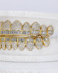 Baguette Hybrid VVS Moissanite Diamond Grillz - Moissanite Bazaar - moissanitebazaar.com