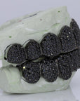Black Moissanite Diamond Grillz - Moissanite Bazaar - moissanitebazaar.com