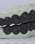 Black Moissanite Diamond Grillz - Moissanite Bazaar - moissanitebazaar.com