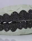 Black Moissanite Diamond Grillz - Moissanite Bazaar - moissanitebazaar.com
