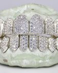 10 on 10 VVS Moisannite Diamond Grillz - Moissanite Bazaar - moissanitebazaar.com