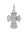 Baguette Bubble Cross VVS Moissanite Diamonds Pendant - Moissanite Bazaar - moissanitebazaar.com