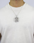 Fully Iced Out Jesus VVS Moissanite Diamonds Pendant - Moissanite Bazaar - moissanitebazaar.com