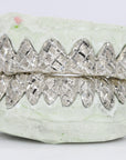 Diamond Cut Diamond Dust Grillz - Moissanite Bazaar - moissanitebazaar.com