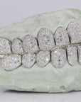 12 on 12 VVS Moisannite Diamond Grillz - Moissanite Bazaar - moissanitebazaar.com