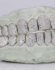 12 on 12 VVS Moisannite Diamond Grillz - Moissanite Bazaar - moissanitebazaar.com
