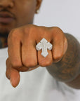 Cross Ring VVS Moissanite Diamond Ring - Moissanite Bazaar - moissanitebazaar.com