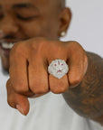 Iced Out Tiger VVS Moissanite Diamond Ring - Moissanite Bazaar - moissanitebazaar.com