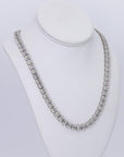 8MM Baguette VVS Moissanite Daimond 22 Inch Chain - Moissanite Bazaar - moissanitebazaar.com