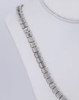 8MM Baguette VVS Moissanite Daimond 22 Inch Chain - Moissanite Bazaar - moissanitebazaar.com