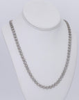 7MM Flower Set VVS Moissanite Daimond 22 Inch Chain - Moissanite Bazaar - moissanitebazaar.com