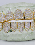 8 on 8 VVS Moissanite Diamond Grillz - Moissanite Bazaar - moissanitebazaar.com