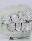 6 on 6 VVS Moissanite Diamond Grillz - Moissanite Bazaar - moissanitebazaar.com