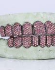 VVS Purple Lab Diamond Grillz - Moissanite Bazaar - moissanitebazaar.com