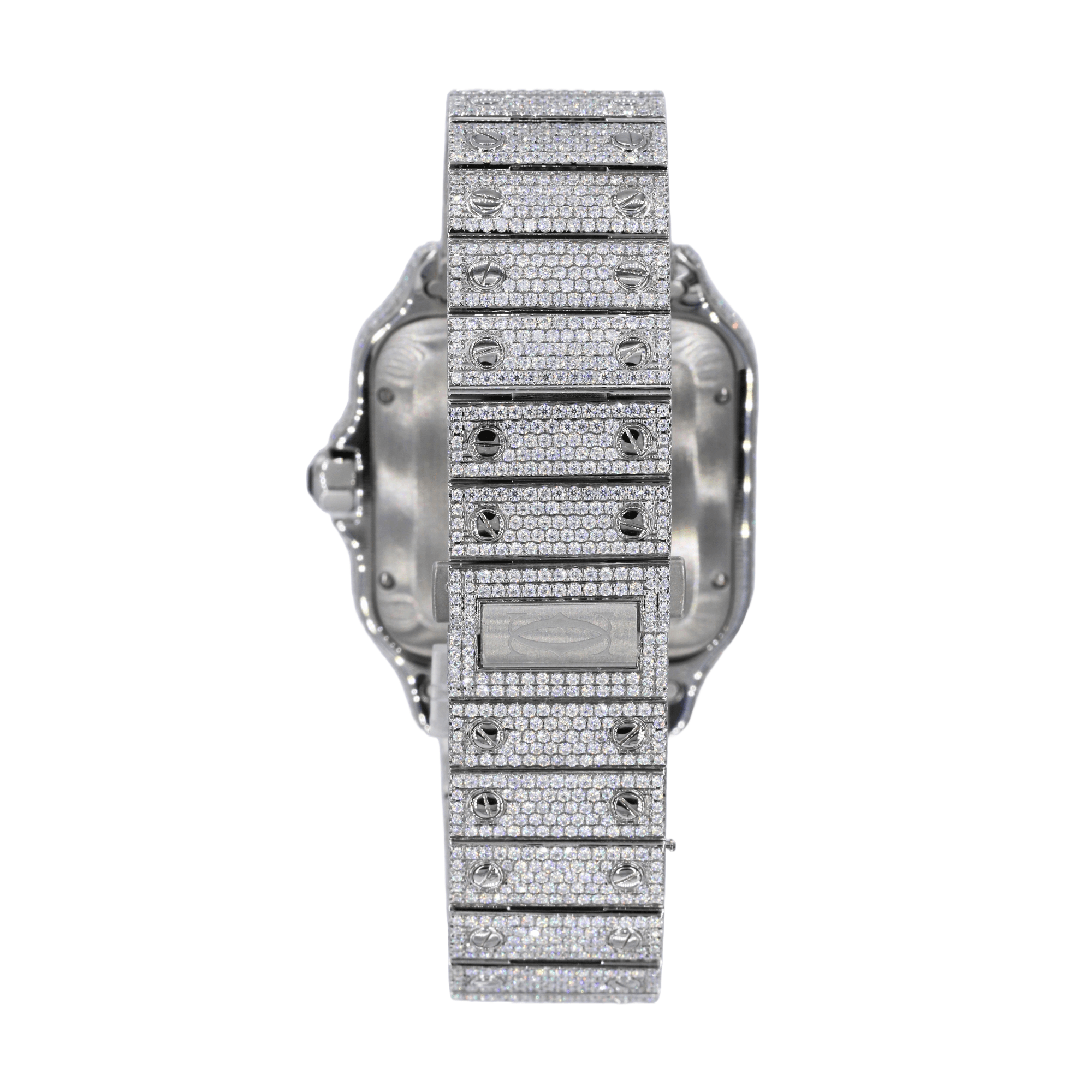 CS Two Tone 41MM Moissanite Diamond Watch 20CT - Moissanite Bazaar - moissanitebazaar.com