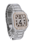 CS Two Tone 41MM Moissanite Diamond Watch 20CT - Moissanite Bazaar - moissanitebazaar.com