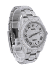 DJ 41MM Moissanite Diamond Two Row Bezel Watch 22CT - Moissanite Bazaar - moissanitebazaar.com