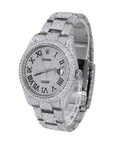DJ 41MM Moissanite Diamond Two Row Bezel Watch 22CT - Moissanite Bazaar - moissanitebazaar.com