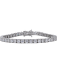 4MM Tennis Bracelet VVS Moissanite Diamonds - Moissanite Bazaar - moissanitebazaar.com
