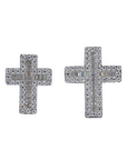 Baguette Cross VVS Moissanite Daimond Earrings - Moissanite Bazaar - moissanitebazaar.com