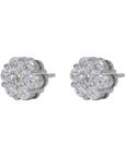 Flower VVS Moissanite Diamond Earrings - Moissanite Bazaar - moissanitebazaar.com