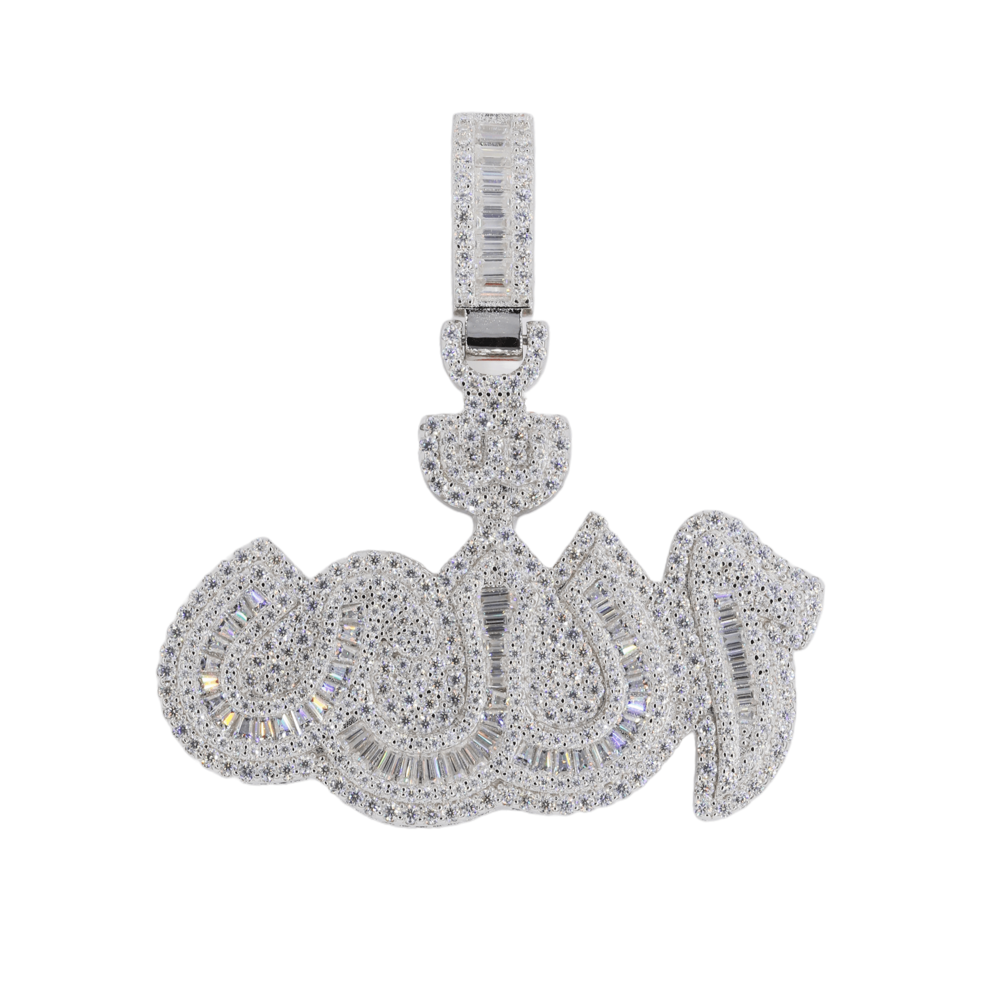 Fashion diamond allah pendant