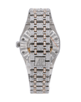 AP Stainless Steel 41MM Moissanite Diamond Watch 25CT With Two-Tone Option - Moissanite Bazaar - moissanitebazaar.com