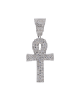 Iced Out Ankh Cross VVS Moissanite Diamond Pendant - Moissanite Bazaar - moissanitebazaar.com