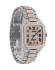 CS Two Tone 41MM Moissanite Diamond Watch 20CT - Moissanite Bazaar - moissanitebazaar.com