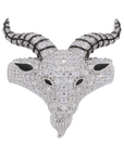 Iced Out GOAT VVS Moissanite Diamond Ring - Moissanite Bazaar - moissanitebazaar.com