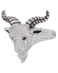 Iced Out GOAT VVS Moissanite Diamond Ring - Moissanite Bazaar - moissanitebazaar.com